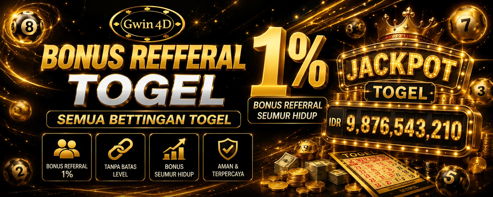 BONUS REFFERAL TOGEL 1%